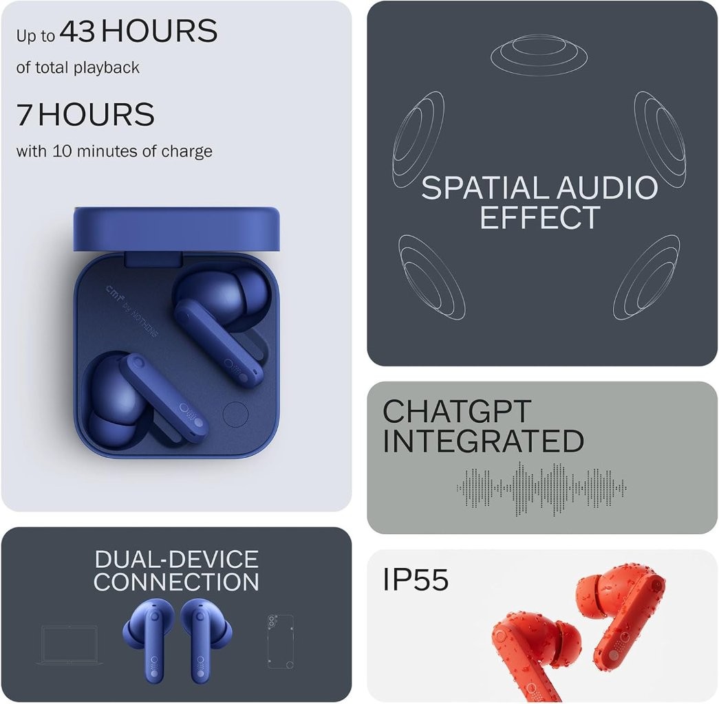 Nothing Buds Pro 2 ANC Earbuds Blue – Best Price in Bangladesh